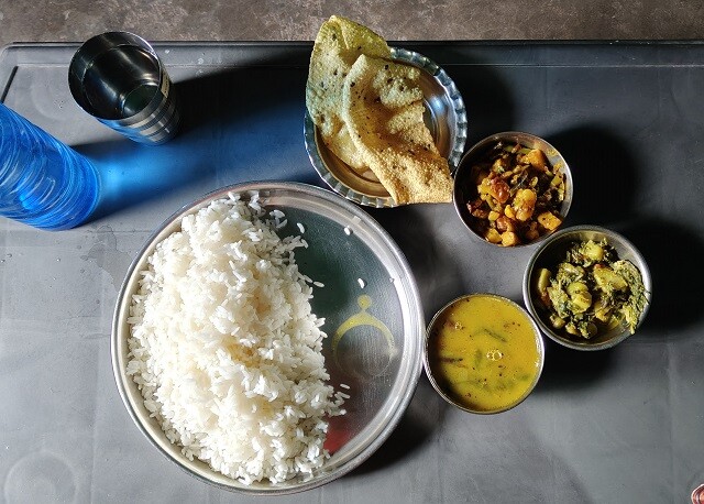 Oriya Vegetarian Thali as Lunch