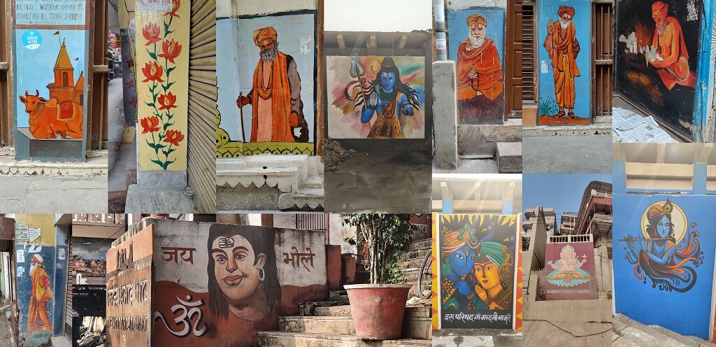 Picture Collage - Street Art of Varanasi (India)