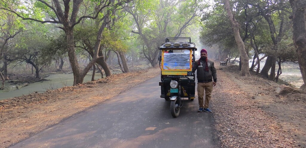 Authorized e-Rickshaw at Keoladeo National Park, Bharatpur (Rajasthan, India)