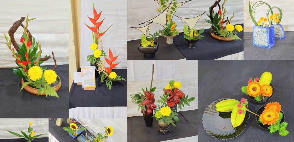Ikebana - A Japanese Art of Flower Arrangement (62nd Annual Vegetable, Fruit & Flower Show 2025, Mumbai, India)