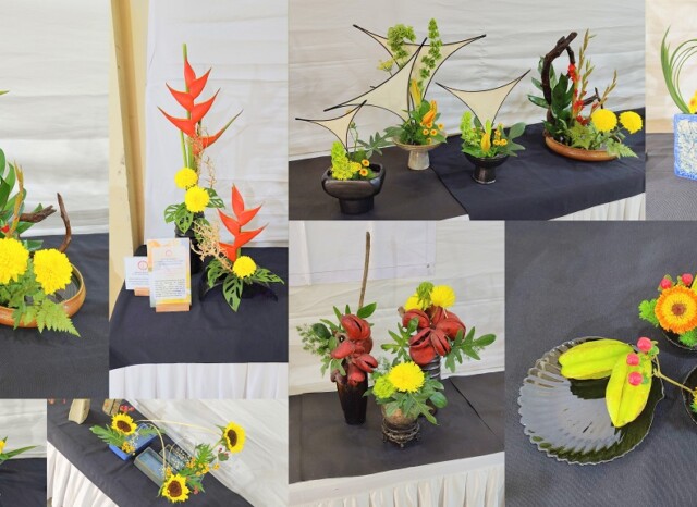 Ikebana - A Japanese Art of Flower Arrangement (62nd Annual Vegetable, Fruit & Flower Show 2025, Mumbai, India)