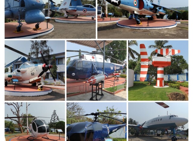 Collage - 7 Real Life Aircraft (Naval Aviation Museum, Goa, India)