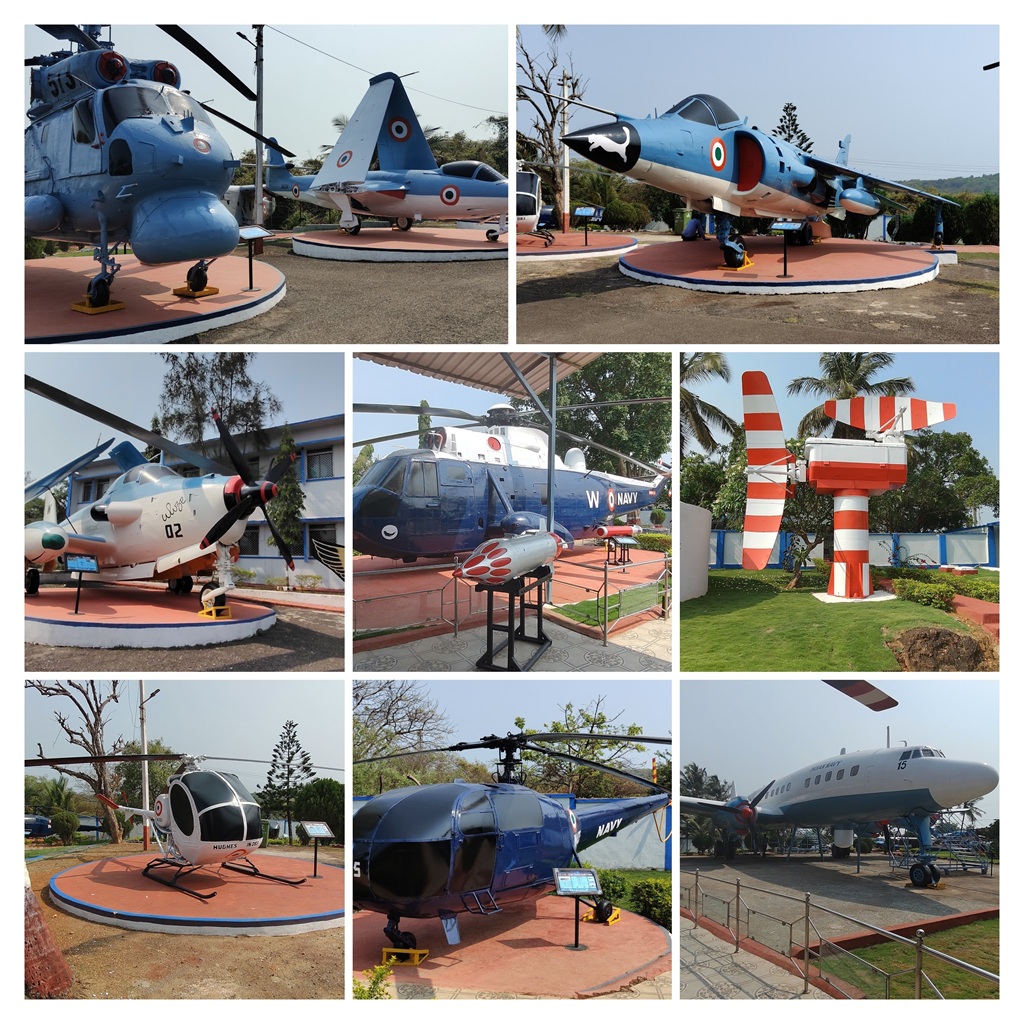 Collage - 7 Real Life Aircraft (Naval Aviation Museum, Goa, India)