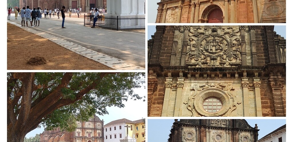 Collage - Basilica of Bom Jesus (Old Goa, India)