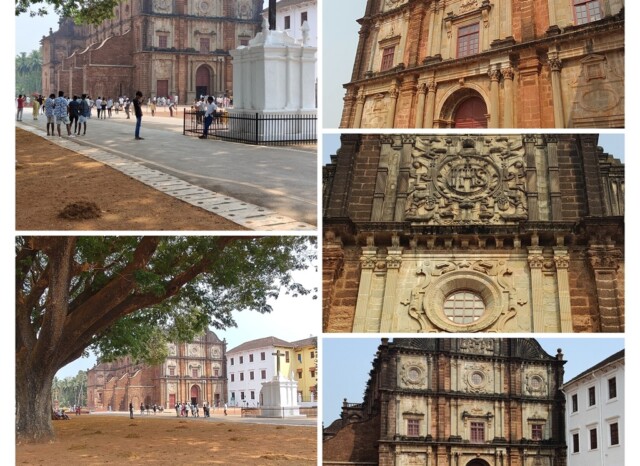 Collage - Basilica of Bom Jesus (Old Goa, India)