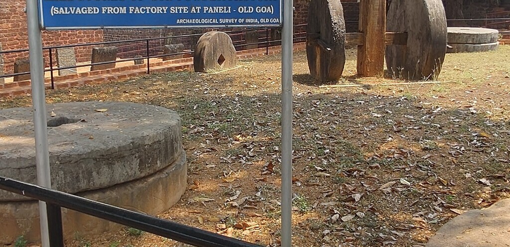 Mill Stones of Gun Powder Factory (Old Goa, India)