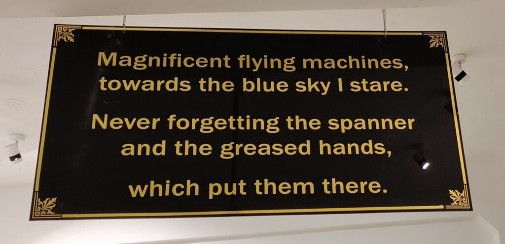 A Quote for Aircraft Engineers (Naval Aviation Museum, Goa, India)
