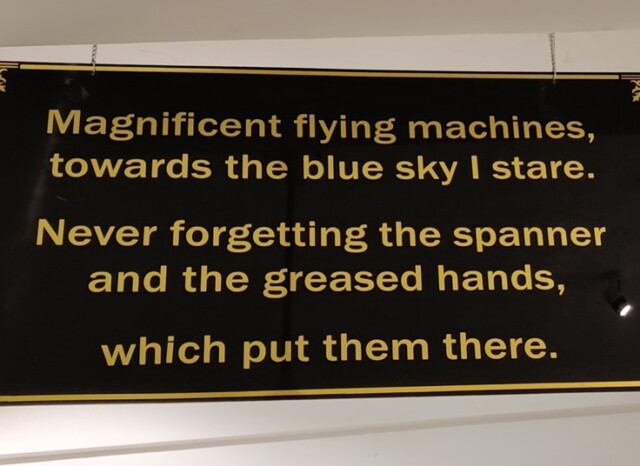 A Quote for Aircraft Engineers (Naval Aviation Museum, Goa, India)