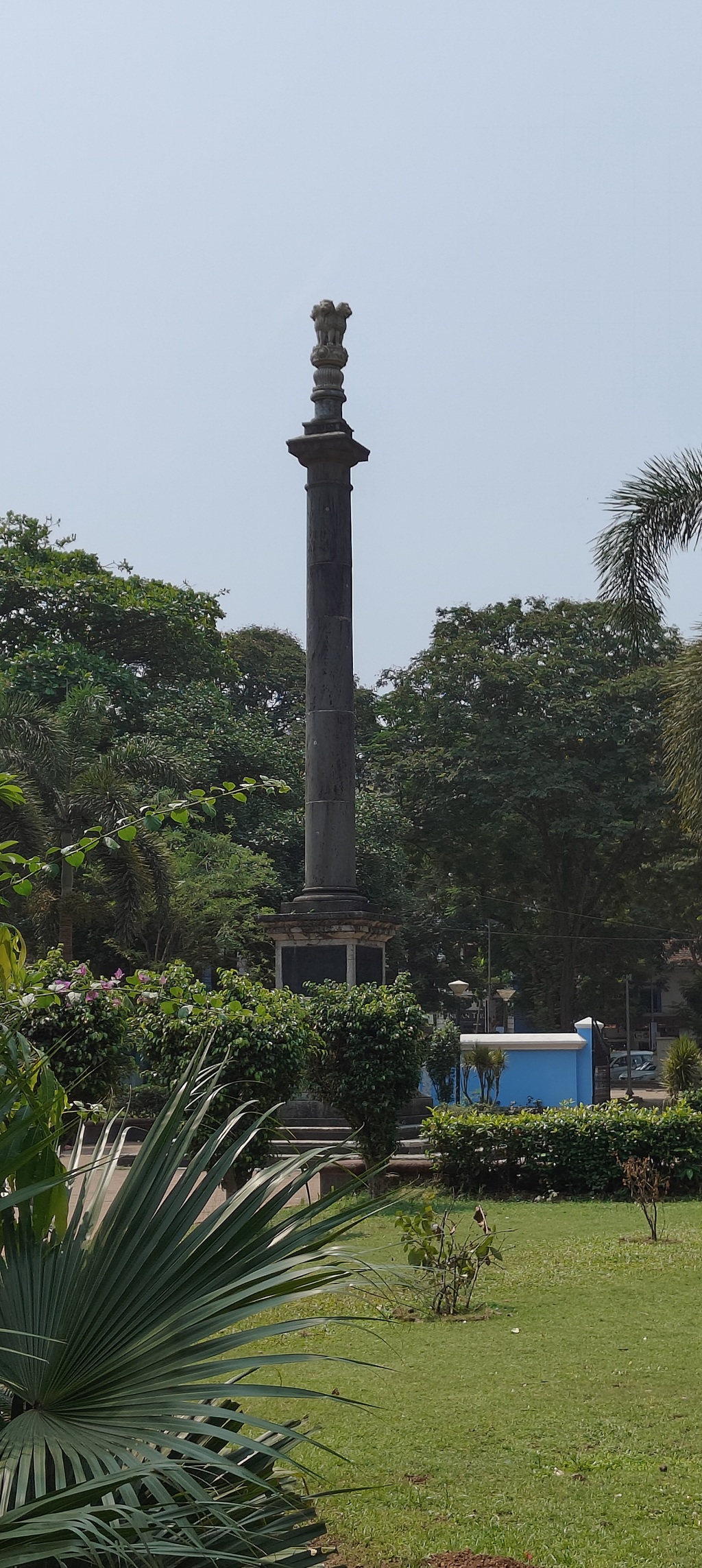 Ashoka Pillar at Garcia de Orta - Municipal Garden in Panjim, Goa (India)