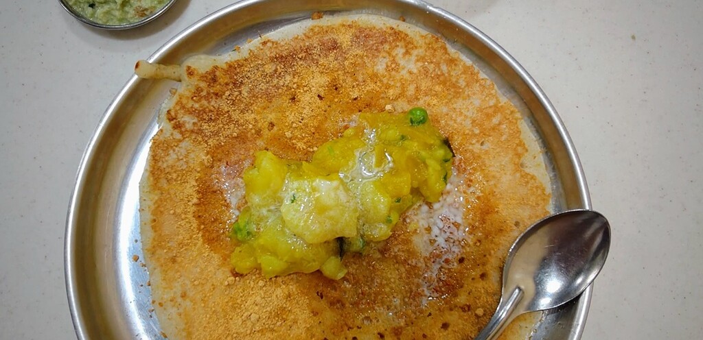 Davanagere Benne Dosa - Signature Dish of Ramashraya - Since 1939 in Mumbai (Maharashtra, India)
