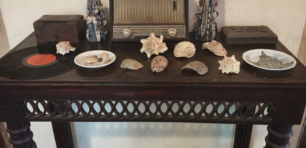 1940s Philips Radio - Made in Holland at Braganca Pereira Mansion in Chandor, Goa (India)