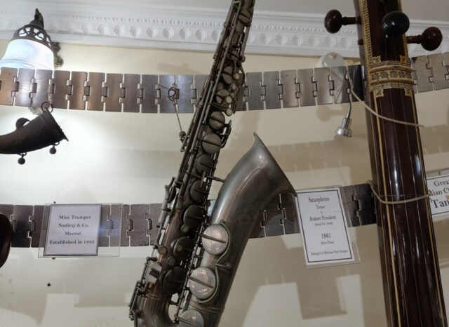 1961 Silver Plated Tenor Saxophone - Belonged to Musician from Assagao (San Thome Museum - Back in Time)