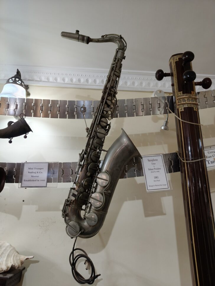1961 Silver Plated Tenor Saxophone - Belonged to Musician from Assagao (San Thome Museum - Back in Time)