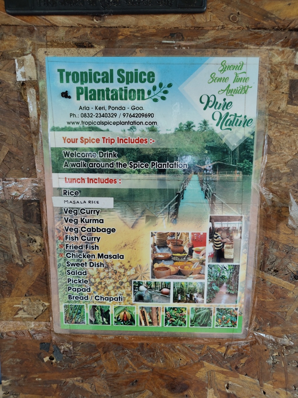 Brochure - Tropical Spice Plantation, Ponda Goa (India)