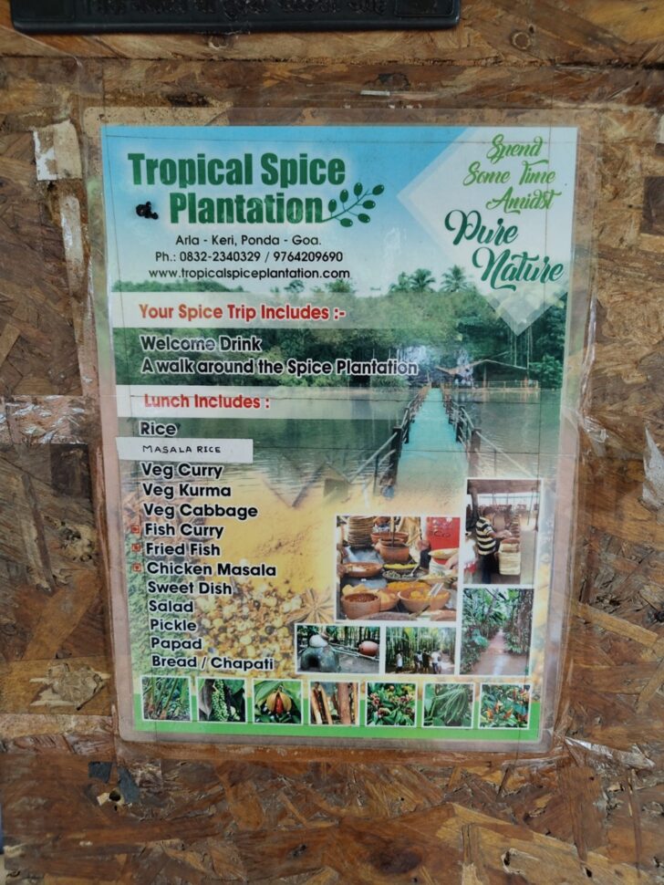 Brochure - Tropical Spice Plantation, Ponda Goa (India)