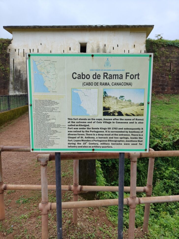 Cabo de Rama Fort - Also called as Kholgad