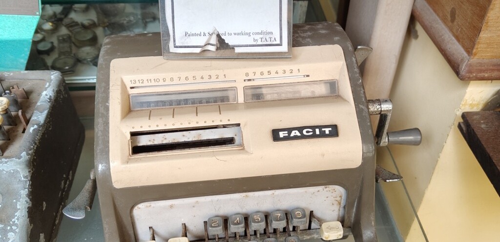 FACIT Mechanical Calculator (1961, Sweden) at San Thome Museum – Back in Time, Varca, Goa (India)
