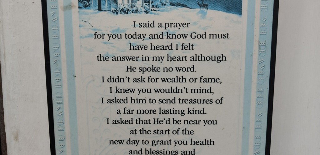 I Prayed for You