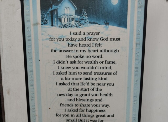 I Prayed for You