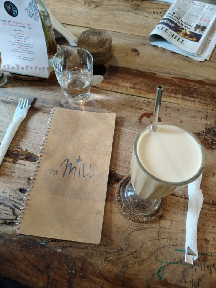 Iced Coffee at The Mill Cafe, Palolem, Goa (India)