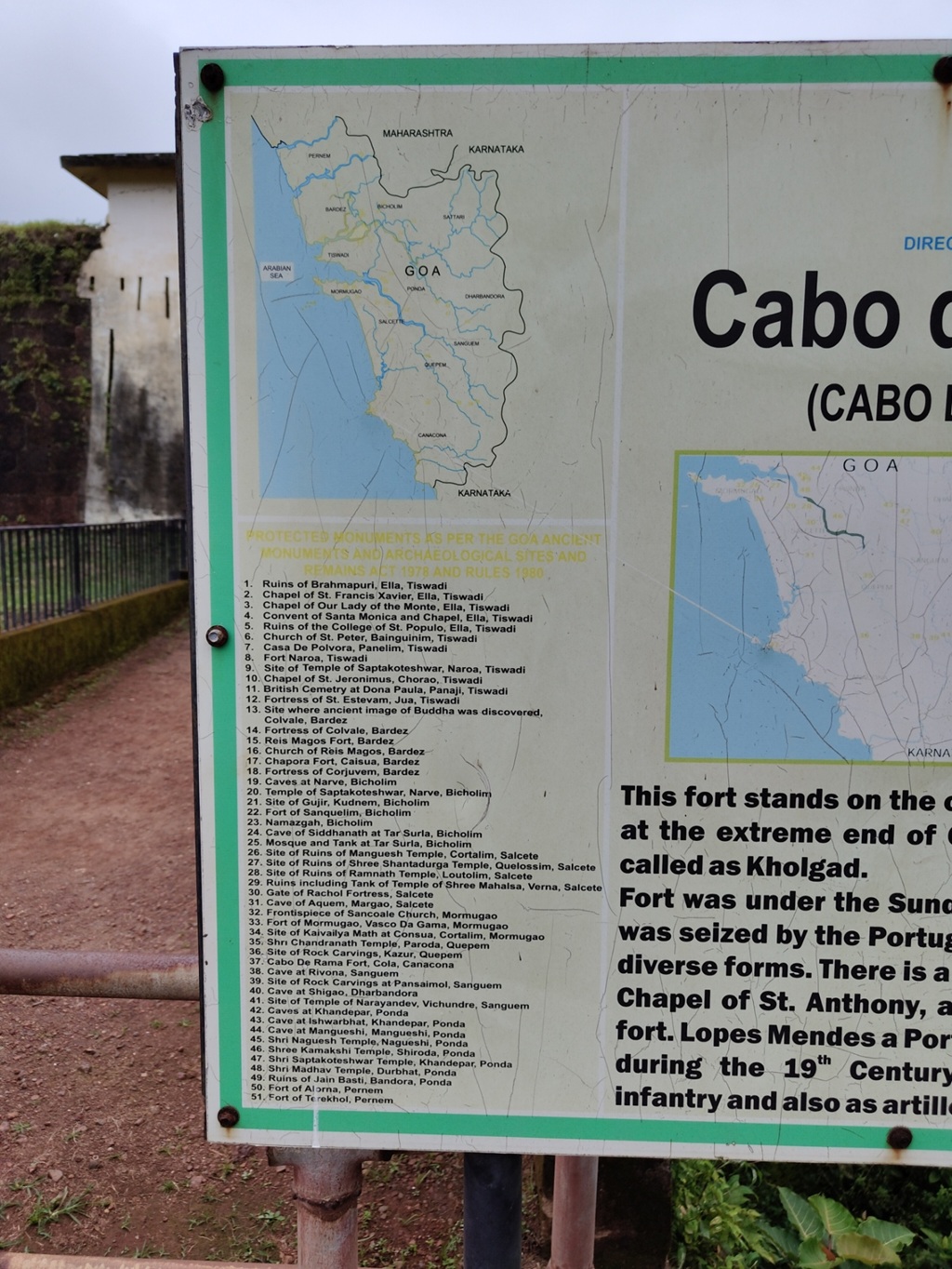 List of Protected Monuments in Goa (India)