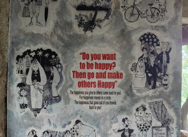 Mario Miranda Cartoons at Big Foot, Goa (India)