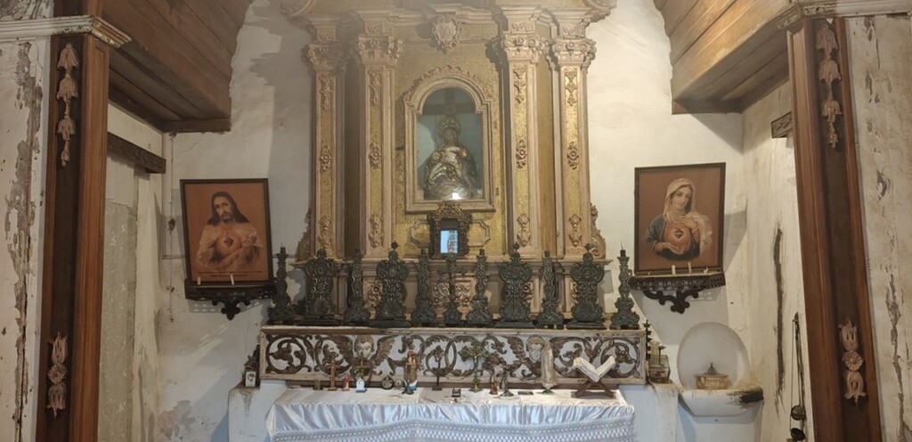 The Chapel at Braganca Pereira Mansion in Chandor, Goa (India)