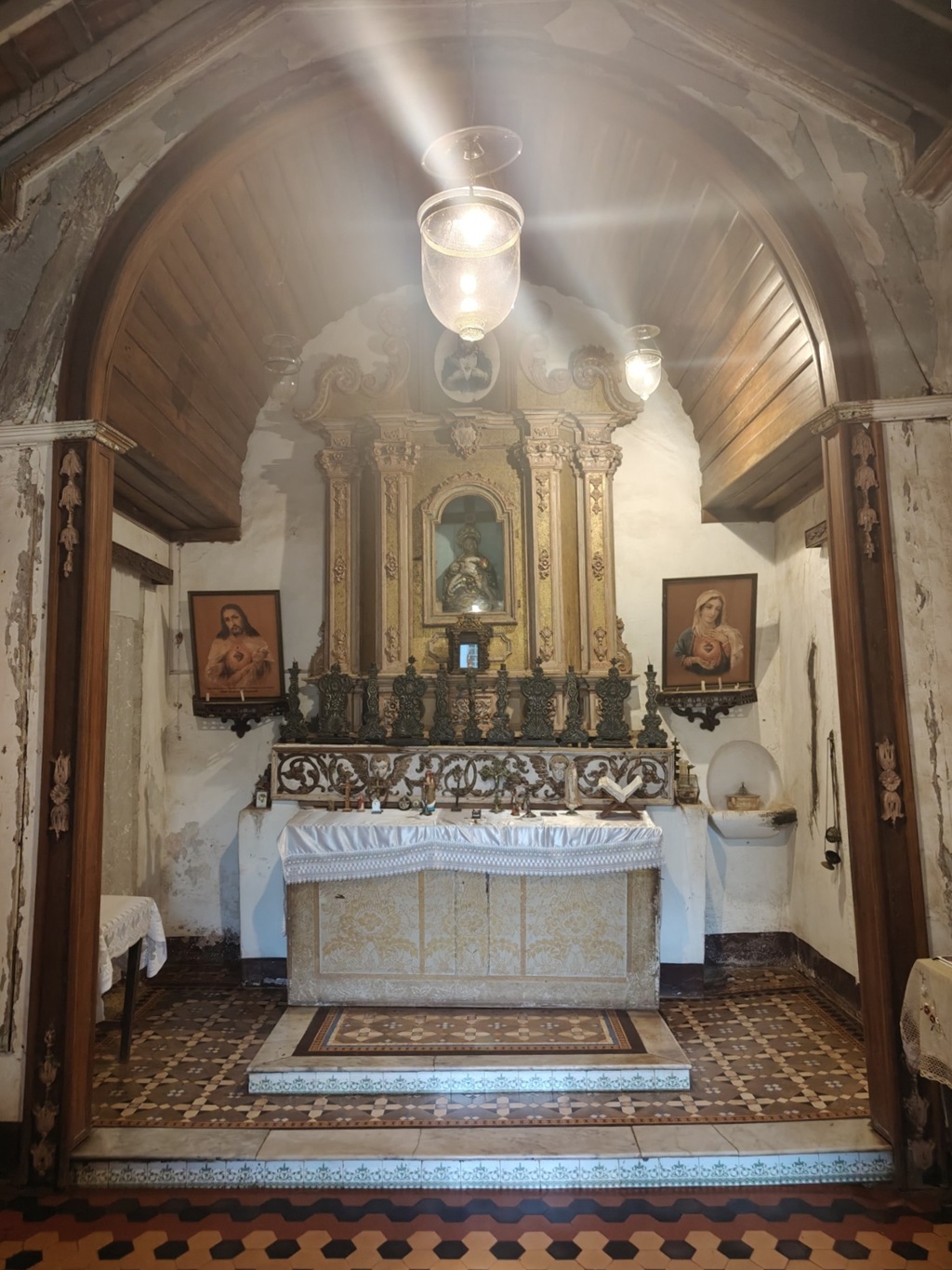 The Chapel at Braganca Pereira Mansion in Chandor, Goa (India)
