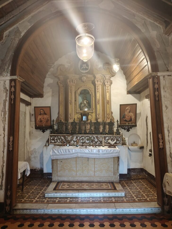 The Chapel at Braganca Pereira Mansion in Chandor, Goa (India)