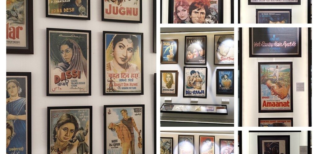 Collage - Bollywood Posters (Museum of Bollywood Posters, Jio World Drive, BKC in Mumbai, India)