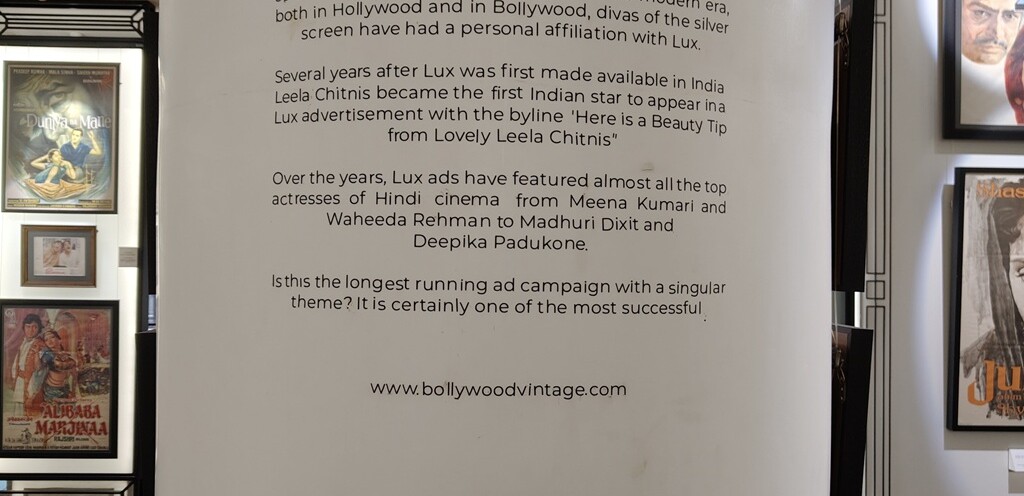 Lux Beauty Soap – Closely Associated with Film Stars (Museum of Bollywood Posters, Jio World Drive, BKC, Mumbai, India)