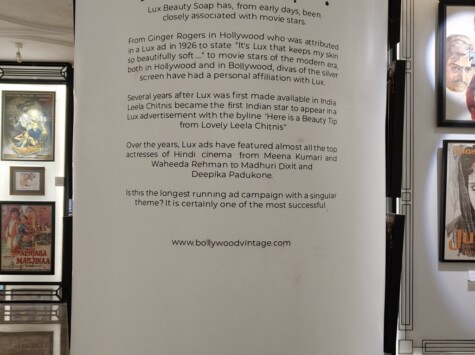 Lux Beauty Soap – Closely Associated with Film Stars (Museum of Bollywood Posters, Jio World Drive, BKC, Mumbai, India)