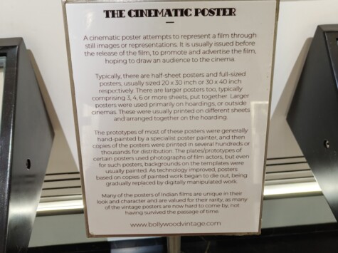 The Cinematic Poster - Representation of A Film Through Still Images (Museum of Bollywood Posters, Jio World Drive, BKC, Mumbai, India)