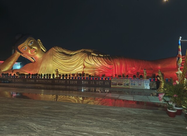 Reclining Buddha at Buddha International Welfare Mission, Newataur, Jani Bigha, Bodh Gaya, Bihar
