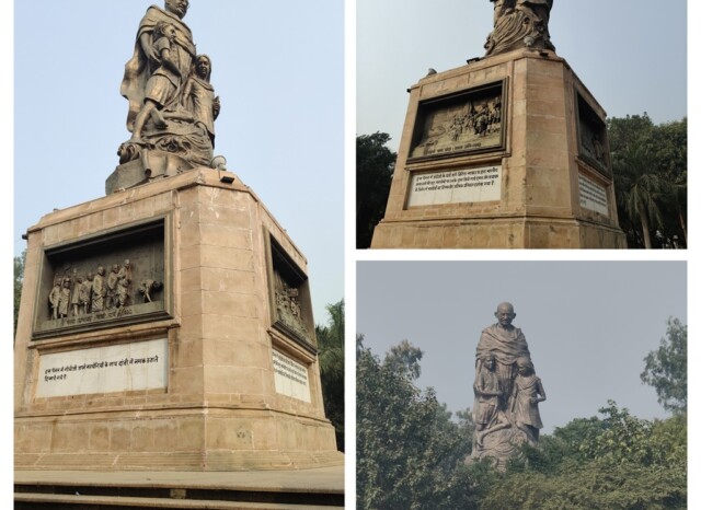 The Biggest Statue of Bapu in India at Gandhi Murti Park, Gandhi Maidan, Patna (Bihar)