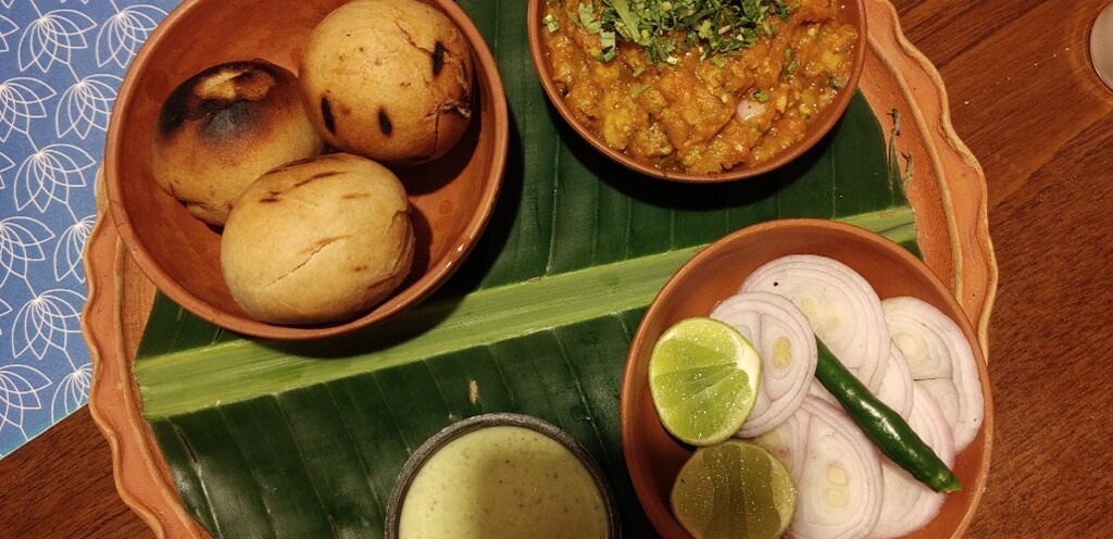 Litti-Chokha at Varada - A Multi-Cuisine Cafe in Bodh Gaya (Bihar)