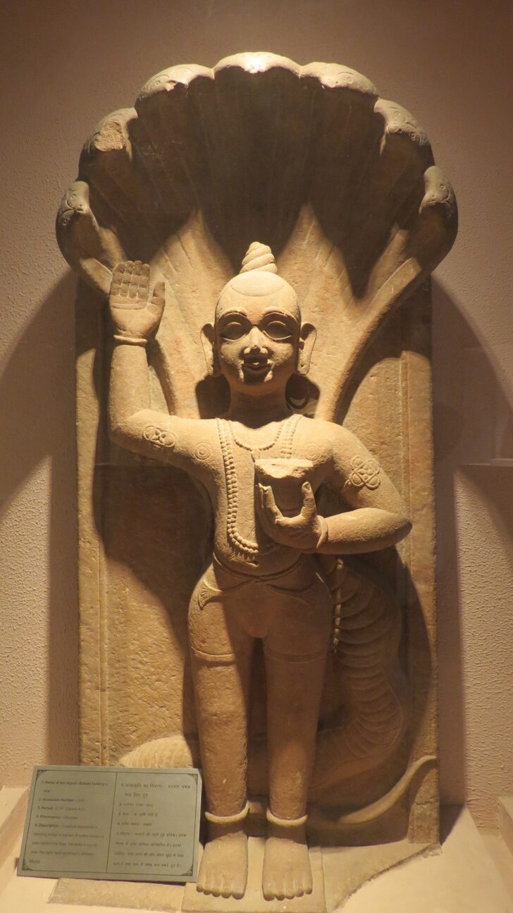 Balram Holding a Cup (C.18th Century A.D.) - Government Museum, Mathura (Uttar Pradesh, India)