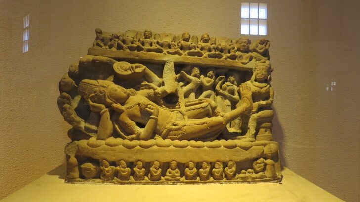 Sheshashayi Vishnu (Medieval Period), Government Museum, Mathura (Uttar Pradesh, India)